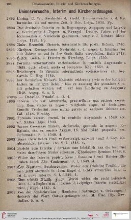 Unionsversuche, Interim und Kirchenordnungen (Nr. 2892 - 3008)