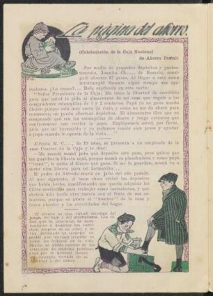 La página del ahorro.