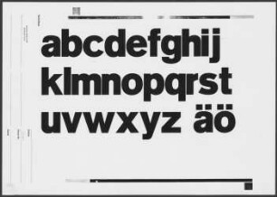 Akzidenz Grotesk Fett Aluminium 10 cic