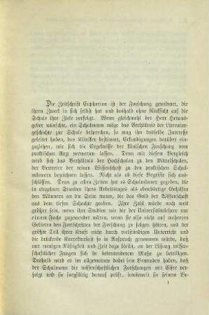 Literaturkunde und Literaturgeschichte in der Schule : (Aus der Zeitschrift für Literaturgeschichte "Euphorion" 1895 Heft 1)