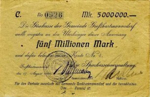 Fünf Millionen Mark