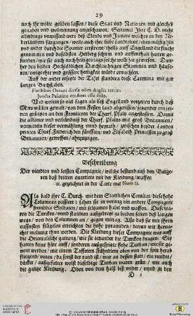 Beschreibung der vierdten und letsten Compagnie ...