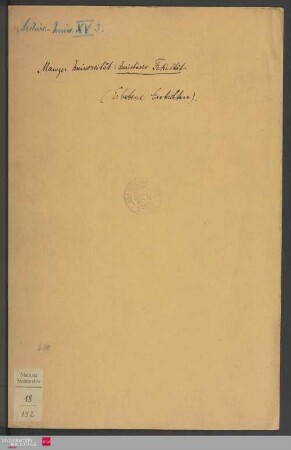 18/152 - Erbetene Gutachten