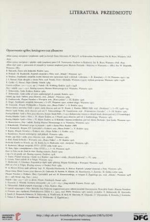 Literatura przedmiotu