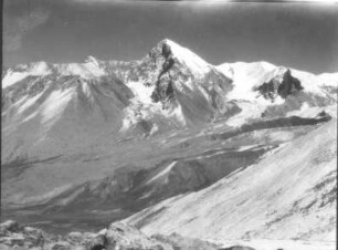 China. Sinkiang (Xinjiang). Kunlun. Blick von Sandju dawan (Pass 5055 m in der Kilian-Kette) nach Norden