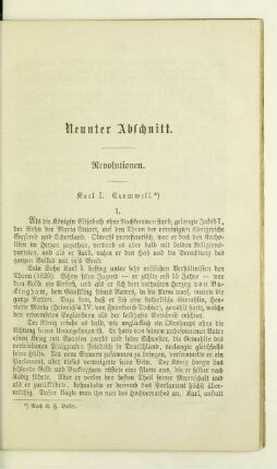 Neunter Abschnitt. Revolutionen