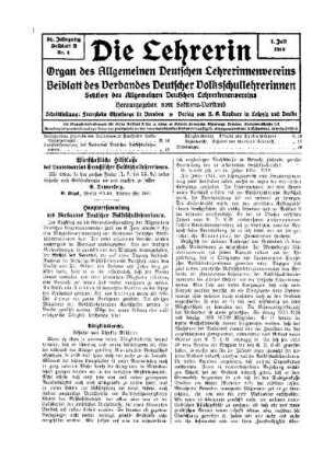 Hauptversammlung des Verbandes Deutscher Volksschullehrerinnen