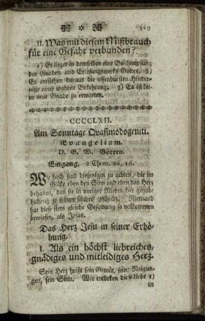 CCCCLXII. Am Sonntage Quasimodogeniti. Evangelium.