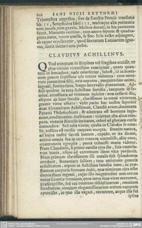 Claudius Achillinus