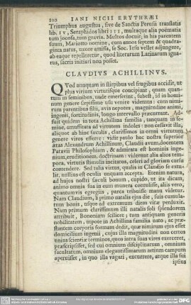 Claudius Achillinus