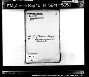 Hausierkonzessionen und -gesuche: Harm J. Kampen aus Jemgum, Garnhandel