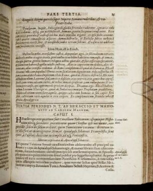 Tertia Periodus: Caput I. - XIV.
