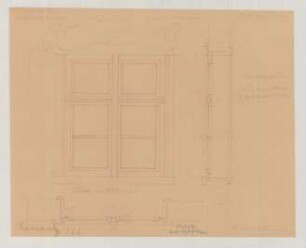 Niewitz (Kreis Luckau): Hof [Nr. 12] Edmund Bock. Fenster im Altenteil