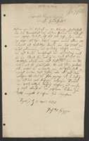 Brief von David Heinrich Hoppe an Regensburgische Botanische Gesellschaft