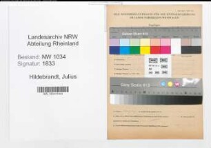 Entnazifizierung Julius Hildebrandt , geb. 00.00.0000 (Oberzahlmeister)