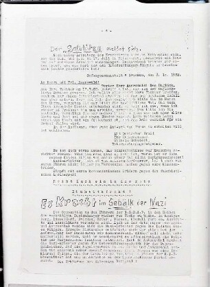 Deckblatt der Flugschrift "Die Rote Sturmfahne" aus der Region Erzgebirge vom 15. Oktober 1932, zum Thema Kommunalwahlen am 6. November 1932 : Deckblatt der Flugschrift "Die Rote Sturmfahne" vom 15. Oktober 1932