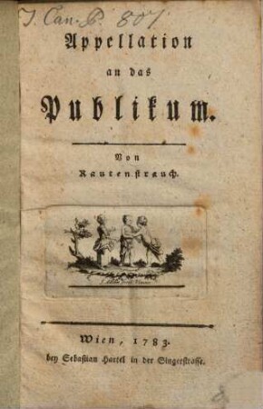 Appellation an das Publikum