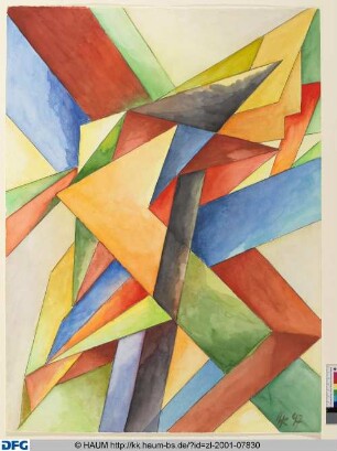 Aufstrebende Geometrie in Orange und Pozzuoli-Erde