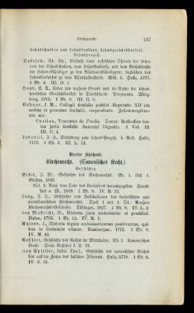 Vierter Abschnitt. Kirchenrecht. (Canonisches Recht.)