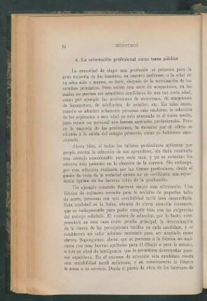4. La orientación profesional como tarea pública