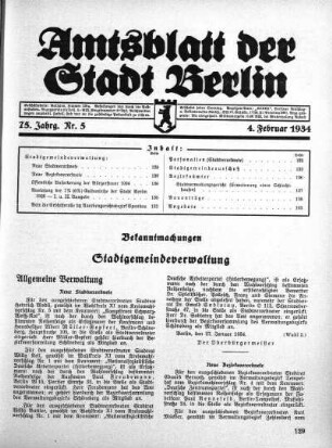 1934,5: Nr. 5, 4. Februar 1934