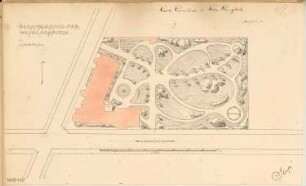 Seemannshaus, Wilhelmshaven Monatskonkurrenz Juni 1901: Lageplan 1:500; Maßstabsleiste