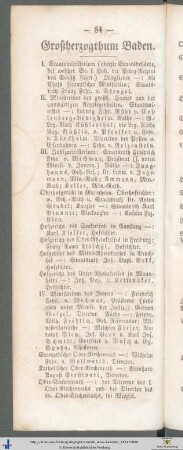 Großherzogthum Baden.