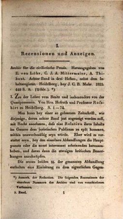 Jahrbücher der gesammten deutschen juristischen Literatur. 3. 1826