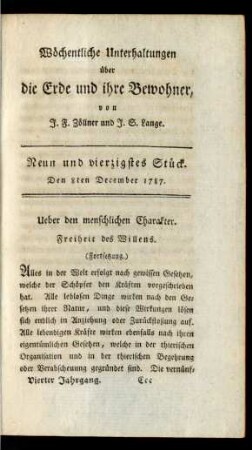 Neun und vierzigstes Stück