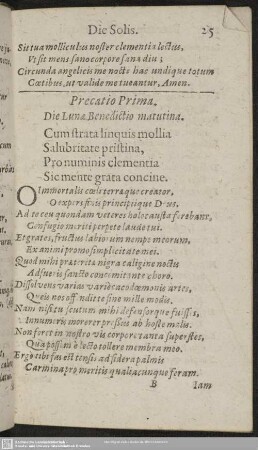 Precationes Die Lunae