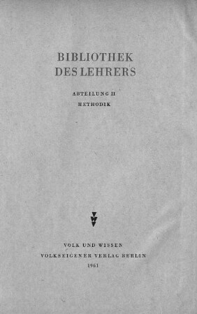 Musikunterricht : Methodisches Handbuch für den Lehrer