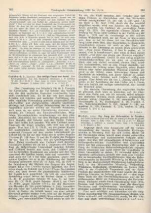355-356 [Rezension] Cuthbert Father, Der heilige Franz von Assisi