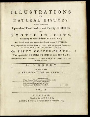 2: Illustrations of natural history/ by D. Drury. 2