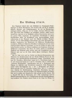 Der Weltkrieg 1914/18 - Mobilmachung