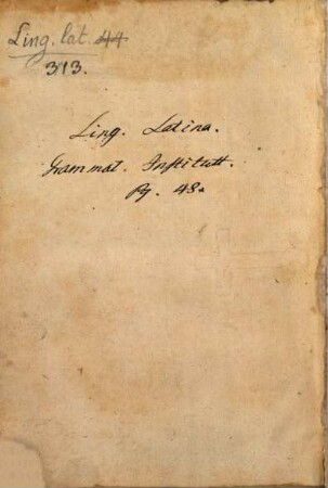 Institutionum grammaticarum libri quatuor : it. de litteris graecis ac diphthongis