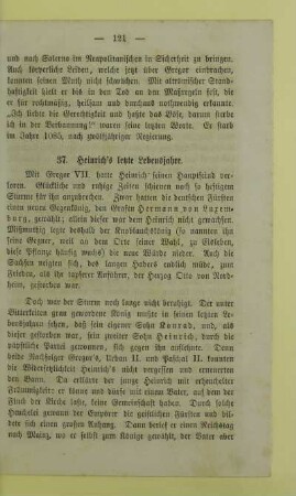 37. Heinrich's letzte Lebensjahre