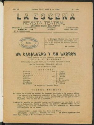 Un caballero y un ladrón : pieza cómica en tres cuadros