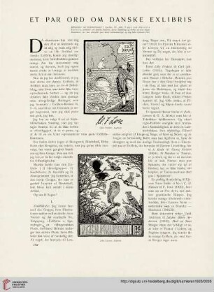 2: Et par Ord om danske Exlibris