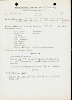 Langenberger, Alfons
