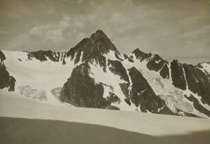 Österreich. Stubaier Alpen. Wilde Leck (3358 m), vom Hinteren Daunkopf gesehen