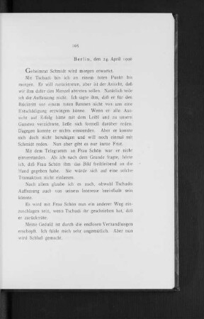 Berlin, den 24. April 1906