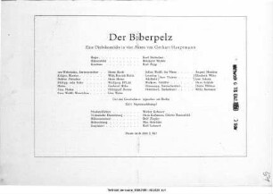 Der Biberpelz