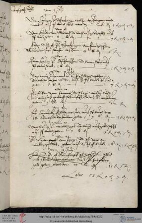 Ausgaben Juli 1599