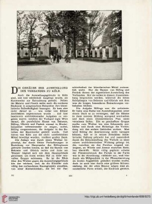 11: Die Gehäuse der Ausstellung des Verbandes zu Köln