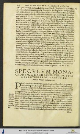 Speculum Monachorum