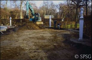 Potsdam, Park Sanssouci, Östlicher Lustgarten, Sanierung der östlichen Hauptallee.