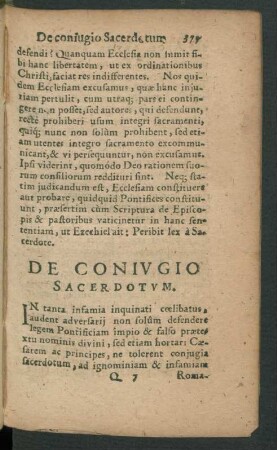 De Coniugio Sacerdotum.