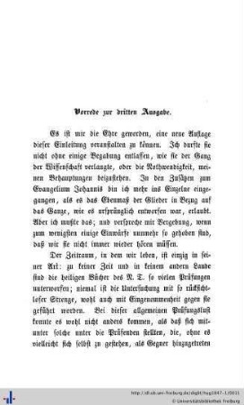 Vorrede zur dritten Ausgabe.