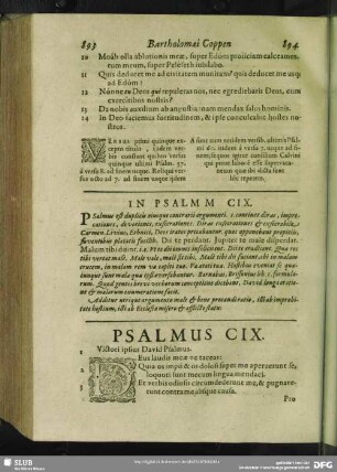 In Psalmum CIX.[i.e. CVIII.] Psalmus CIX.[i.e. CVIII.]
