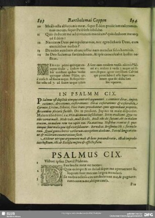 In Psalmum CIX.[i.e. CVIII.] Psalmus CIX.[i.e. CVIII.]